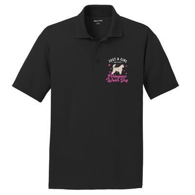 Just A Who Loves Portuguese Water Dog Gift PosiCharge RacerMesh Polo