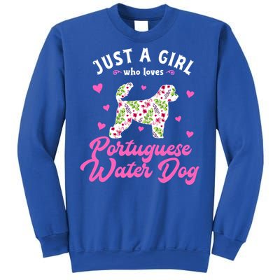 Just A Who Loves Portuguese Water Dog Gift Sweatshirt