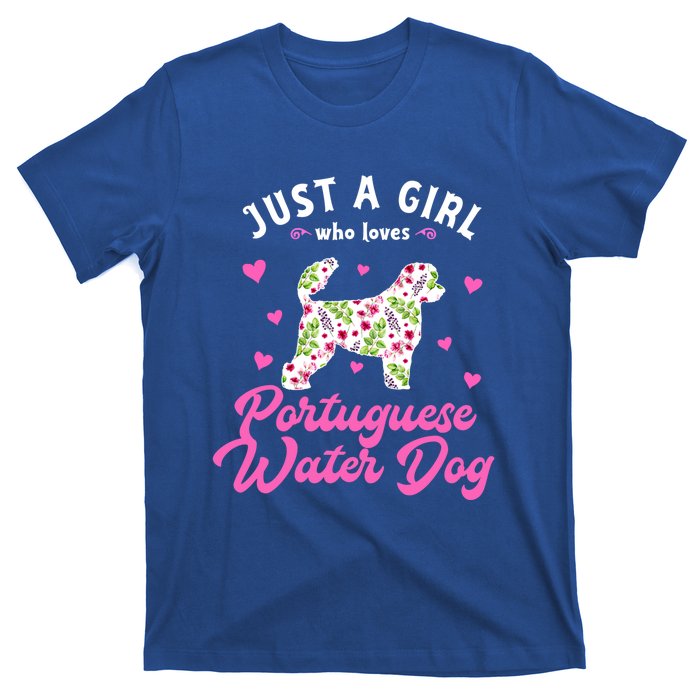 Just A Who Loves Portuguese Water Dog Gift T-Shirt