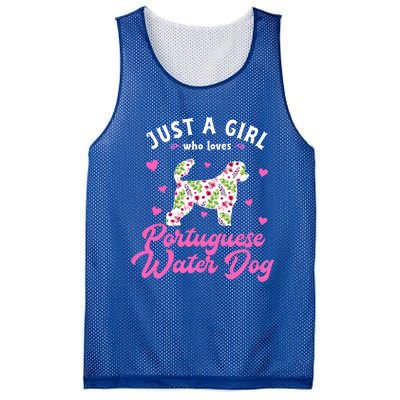 Just A Who Loves Portuguese Water Dog Gift Mesh Reversible Basketball Jersey Tank