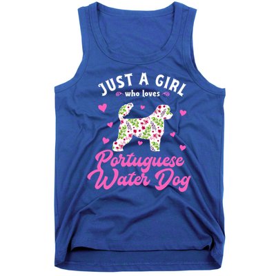 Just A Who Loves Portuguese Water Dog Gift Tank Top