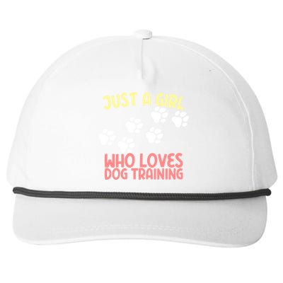 Just A Who Loves Dog Training Dog Trainer Gift Snapback Five-Panel Rope Hat