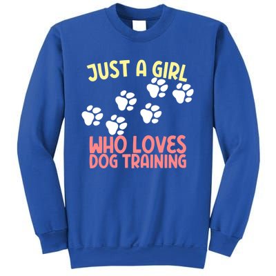 Just A Who Loves Dog Training Dog Trainer Gift Sweatshirt