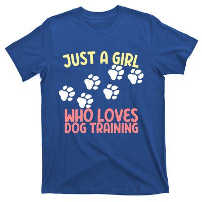 Just A Who Loves Dog Training Dog Trainer Gift T-Shirt