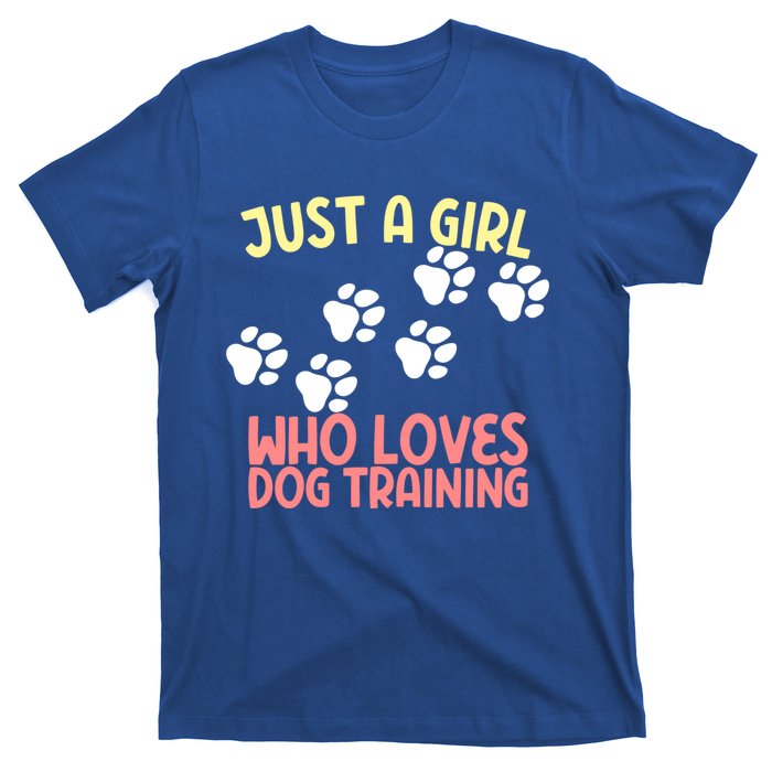 Just A Who Loves Dog Training Dog Trainer Gift T-Shirt