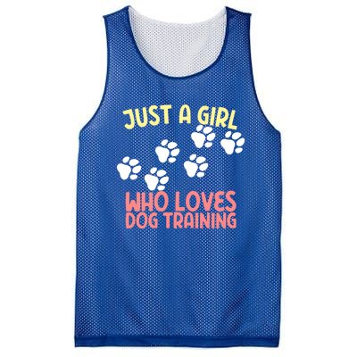 Just A Who Loves Dog Training Dog Trainer Gift Mesh Reversible Basketball Jersey Tank