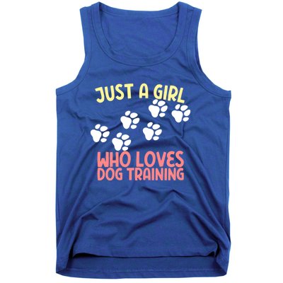 Just A Who Loves Dog Training Dog Trainer Gift Tank Top