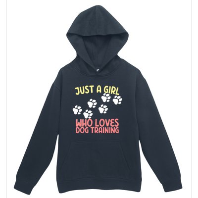 Just A Who Loves Dog Training Dog Trainer Gift Urban Pullover Hoodie