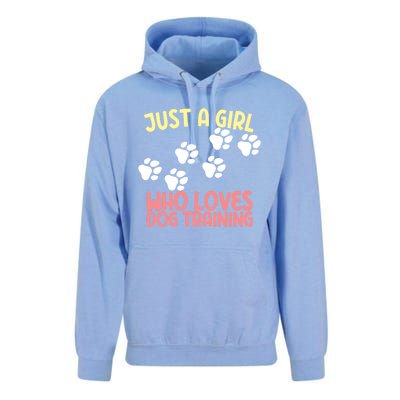 Just A Who Loves Dog Training Dog Trainer Gift Unisex Surf Hoodie