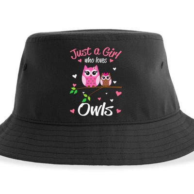 Just A  Who Loves Owls Sustainable Bucket Hat