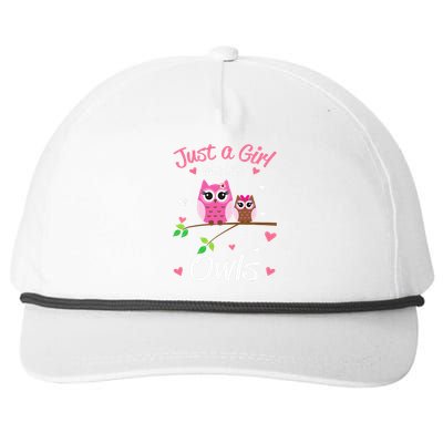 Just A  Who Loves Owls Snapback Five-Panel Rope Hat