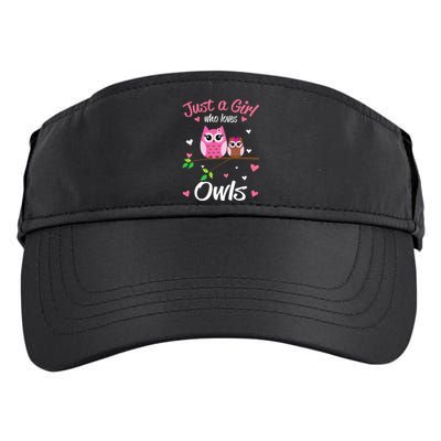 Just A  Who Loves Owls Adult Drive Performance Visor