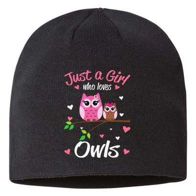 Just A  Who Loves Owls Sustainable Beanie