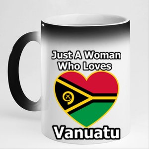 Just A Who Loves Vanuatu Cool Gift 11oz Black Color Changing Mug