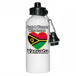 Just A Who Loves Vanuatu Cool Gift Aluminum Water Bottle