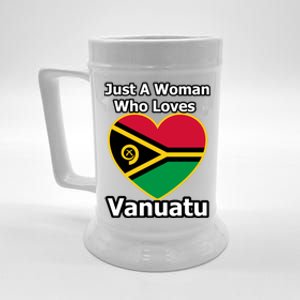 Just A Who Loves Vanuatu Cool Gift Beer Stein