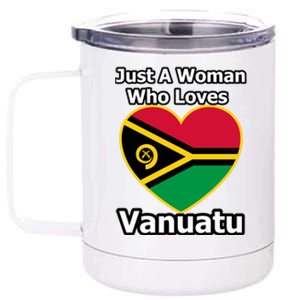 Just A Who Loves Vanuatu Cool Gift 12 oz Stainless Steel Tumbler Cup