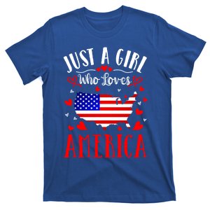 Just A Who Loves America Proud American Gift T-Shirt