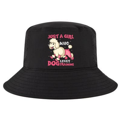 Just A Who Loves Dog Training Dog Trainer Great Gift Cool Comfort Performance Bucket Hat