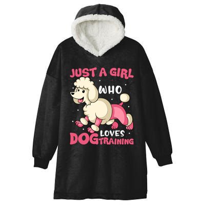 Just A Who Loves Dog Training Dog Trainer Great Gift Hooded Wearable Blanket