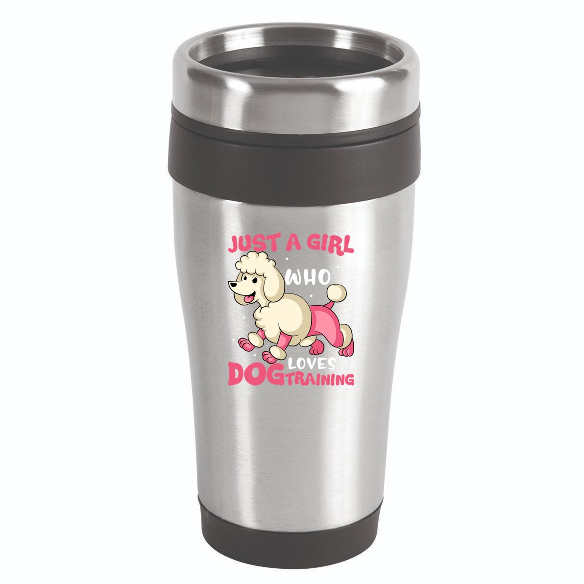 Just A Who Loves Dog Training Dog Trainer Great Gift 16oz Travel Tumbler