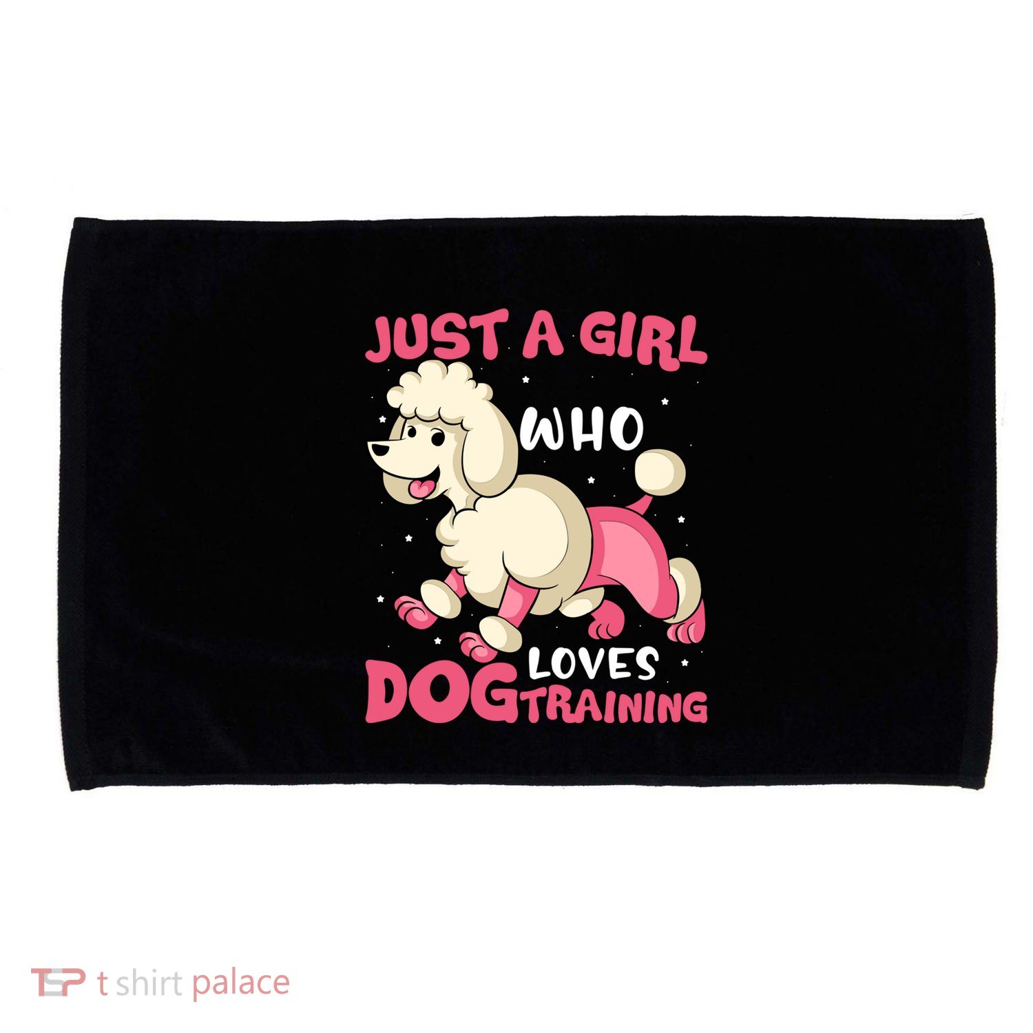 Just A Who Loves Dog Training Dog Trainer Great Gift Microfiber Hand Towel