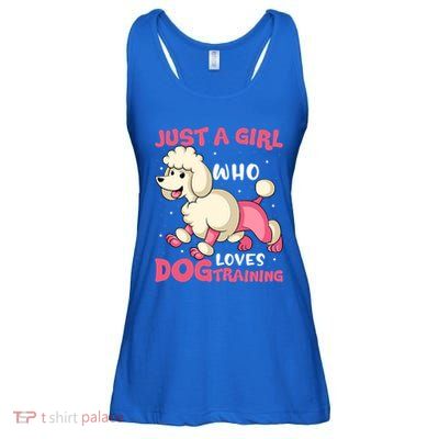 Just A Who Loves Dog Training Dog Trainer Great Gift Ladies Essential Flowy Tank