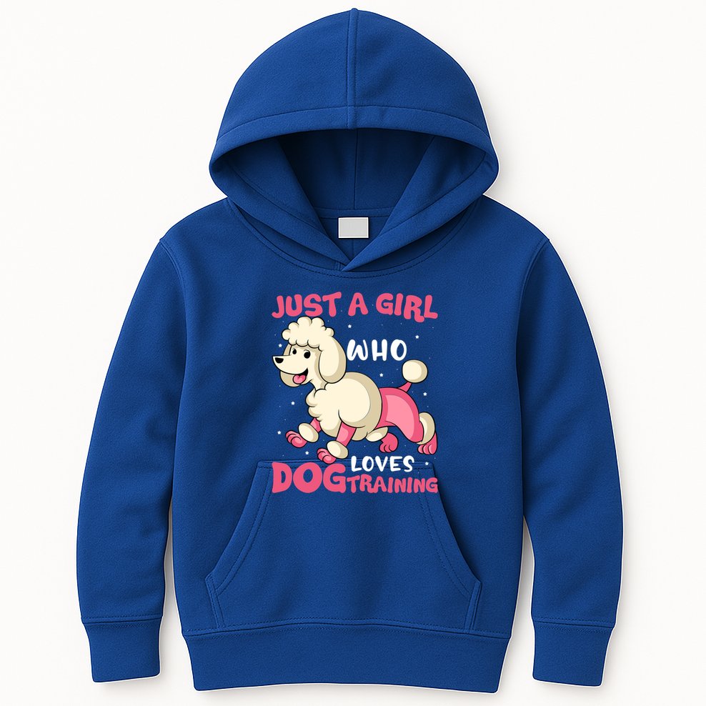 Just A Who Loves Dog Training Dog Trainer Great Gift Kids Hoodie
