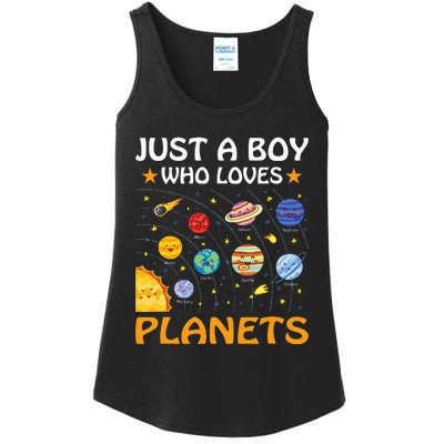 Just A Who Loves Planets Solar System Space Science Ladies Essential Tank