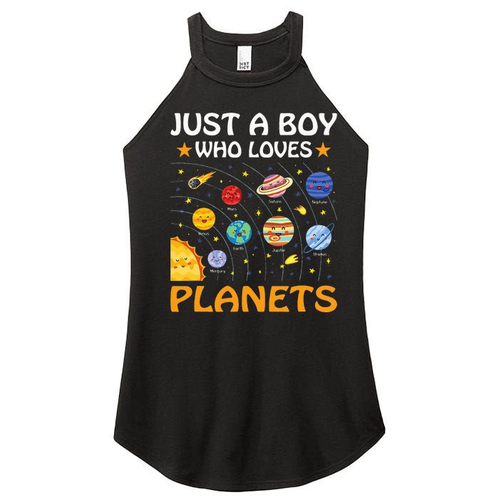 Just A Who Loves Planets Solar System Space Science Women’s Perfect Tri Rocker Tank