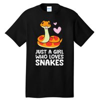 Just a  Who Loves Snakes Cute Snake Tall T-Shirt