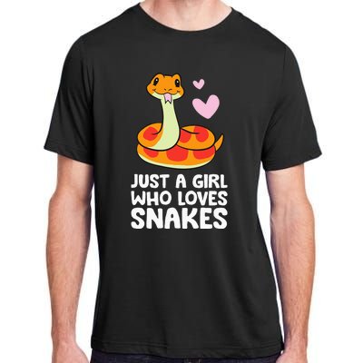 Just a  Who Loves Snakes Cute Snake Adult ChromaSoft Performance T-Shirt