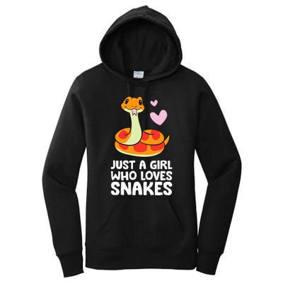 Just a  Who Loves Snakes Cute Snake Women's Pullover Hoodie