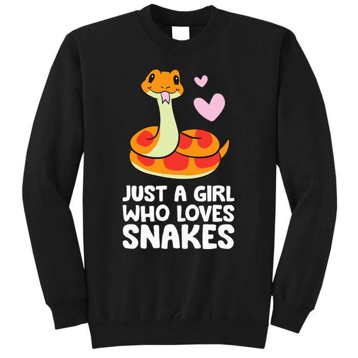 Just a  Who Loves Snakes Cute Snake Tall Sweatshirt