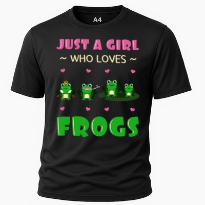 Just A Who Loves Frogs Toad Amphibian Froggy Gift Idea Gift Performance Shirt