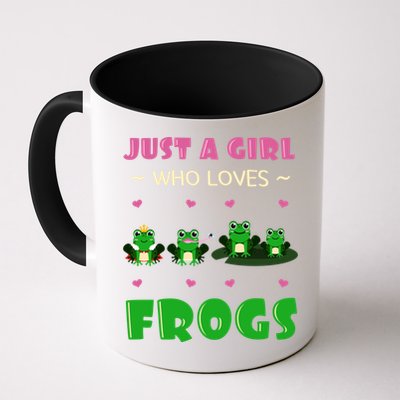 Just A Who Loves Frogs Toad Amphibian Froggy Gift Idea Gift Mug