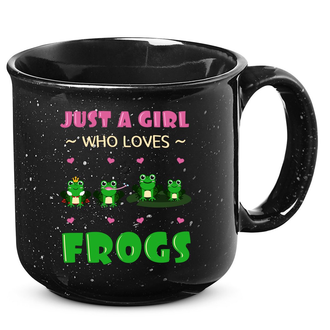 Just A Who Loves Frogs Toad Amphibian Froggy Gift Idea Gift 15oz Campfire Ceramic Mug