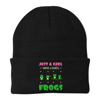 Just A Who Loves Frogs Toad Amphibian Froggy Gift Idea Gift Beanie
