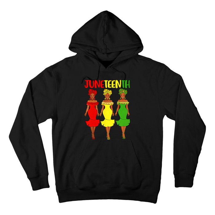 Juneteenth Afro Women Freeish Since 1865 Black Independence Day Black History Hoodie