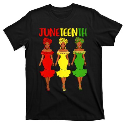 Juneteenth Afro Women Freeish Since 1865 Black Independence Day Black History T-Shirt