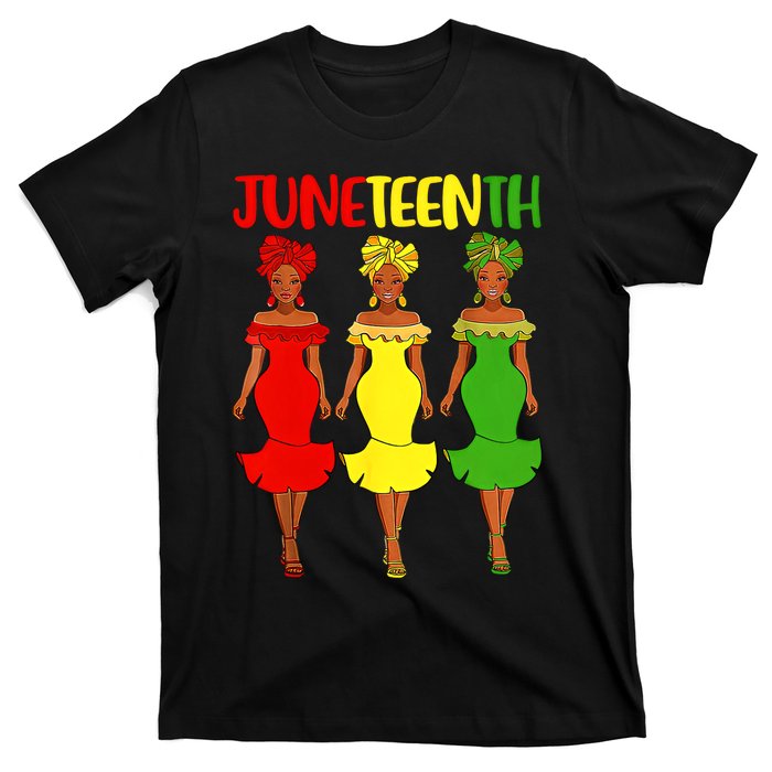 Juneteenth Afro Women Freeish Since 1865 Black Independence Day Black History T-Shirt