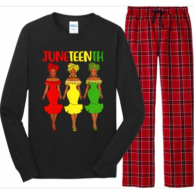 Juneteenth Afro Women Freeish Since 1865 Black Independence Day Black History Long Sleeve Pajama Set