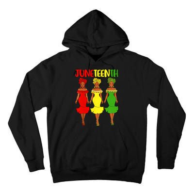 Juneteenth Afro Women Freeish Since 1865 Black Independence Day Black History Tall Hoodie