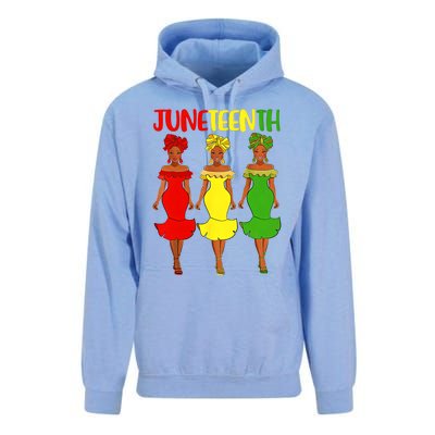 Juneteenth Afro Women Freeish Since 1865 Black Independence Day Black History Unisex Surf Hoodie