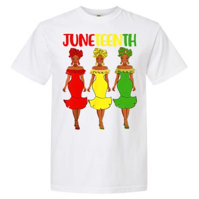 Juneteenth Afro Women Freeish Since 1865 Black Independence Day Black History Garment-Dyed Heavyweight T-Shirt