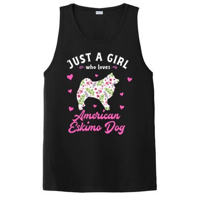 Just A Who Loves American Eskimo Dog Gift PosiCharge Competitor Tank