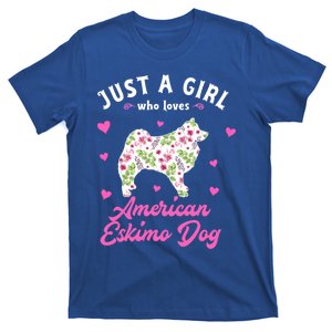 Just A Who Loves American Eskimo Dog Gift T-Shirt