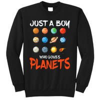 Just A Who Loves Planets Space Dwarf Solar System Gift Sweatshirt