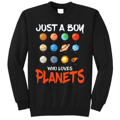 Just A Who Loves Planets Space Dwarf Solar System Gift Sweatshirt