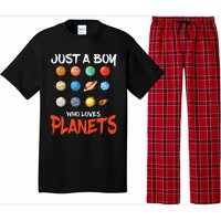 Just A Who Loves Planets Space Dwarf Solar System Gift Pajama Set